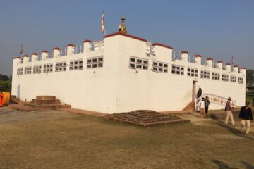 Maya Devi temple and ancient monastery ruins, Lumbini. Nepal